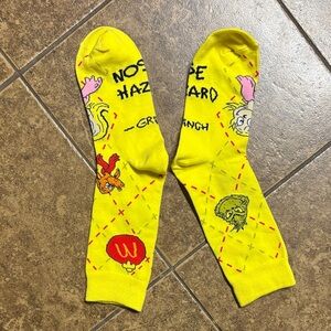 McDonald’s Grinch socks yellow